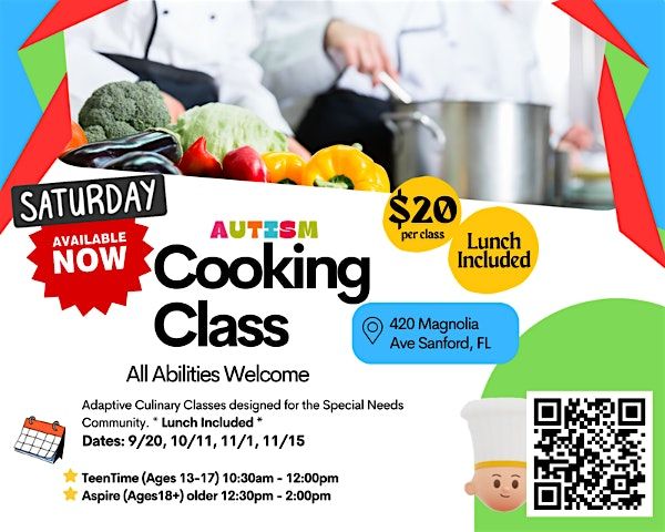 PALS ASPIRE: Adaptive Culinary Classes with Blossom with Autism | Event in Sanford | AllEvents