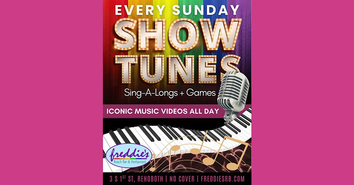 Showtunes Sunday & Games at Freddie’s Beach Bar | Event in Rehoboth Beach | AllEvents