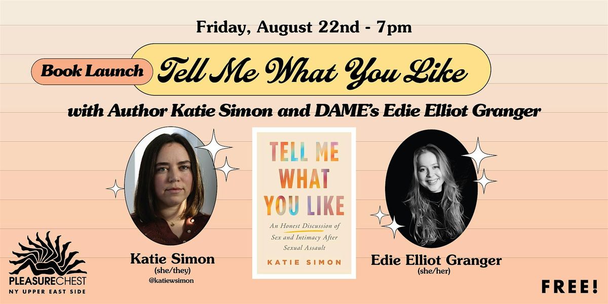 Book Launch w/ Author Katie Simon and DAME's Edie Elliot Granger, 22 August | Event in New York | AllEvents
