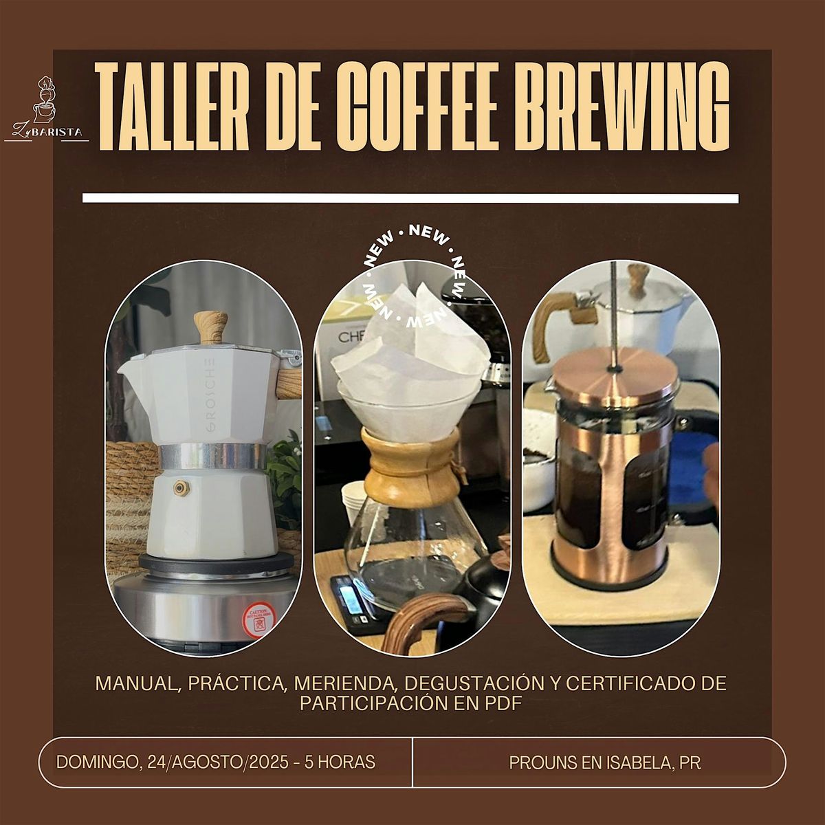 Taller de Coffee Brewing, 24 August | Event in Guerrero | AllEvents