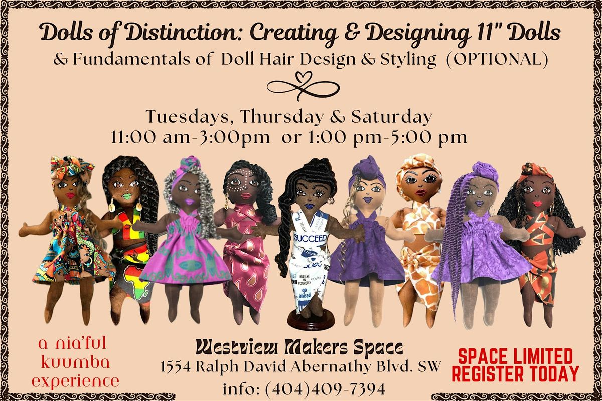 Dolls of Distinction: Create & Design Your 11" Dolls | Event in Atlanta | AllEvents