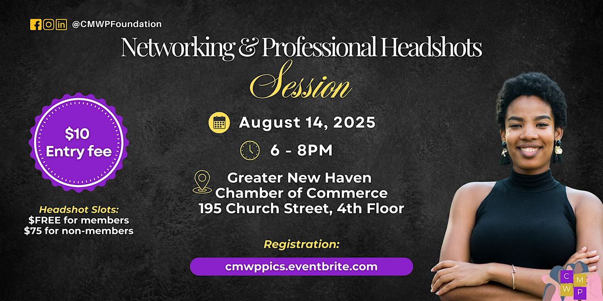 CMWP Networking Mixer & Headshots, 14 August | Event in New Haven | AllEvents