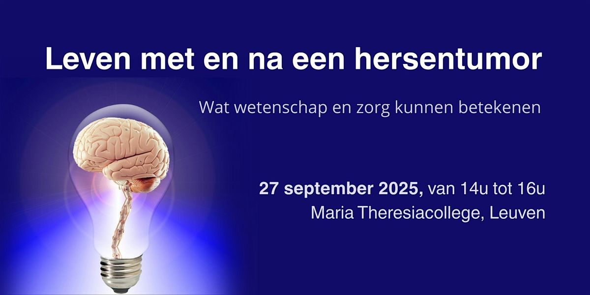 Leven met en na een hersentumor, 27 September | Event in Leuven | AllEvents