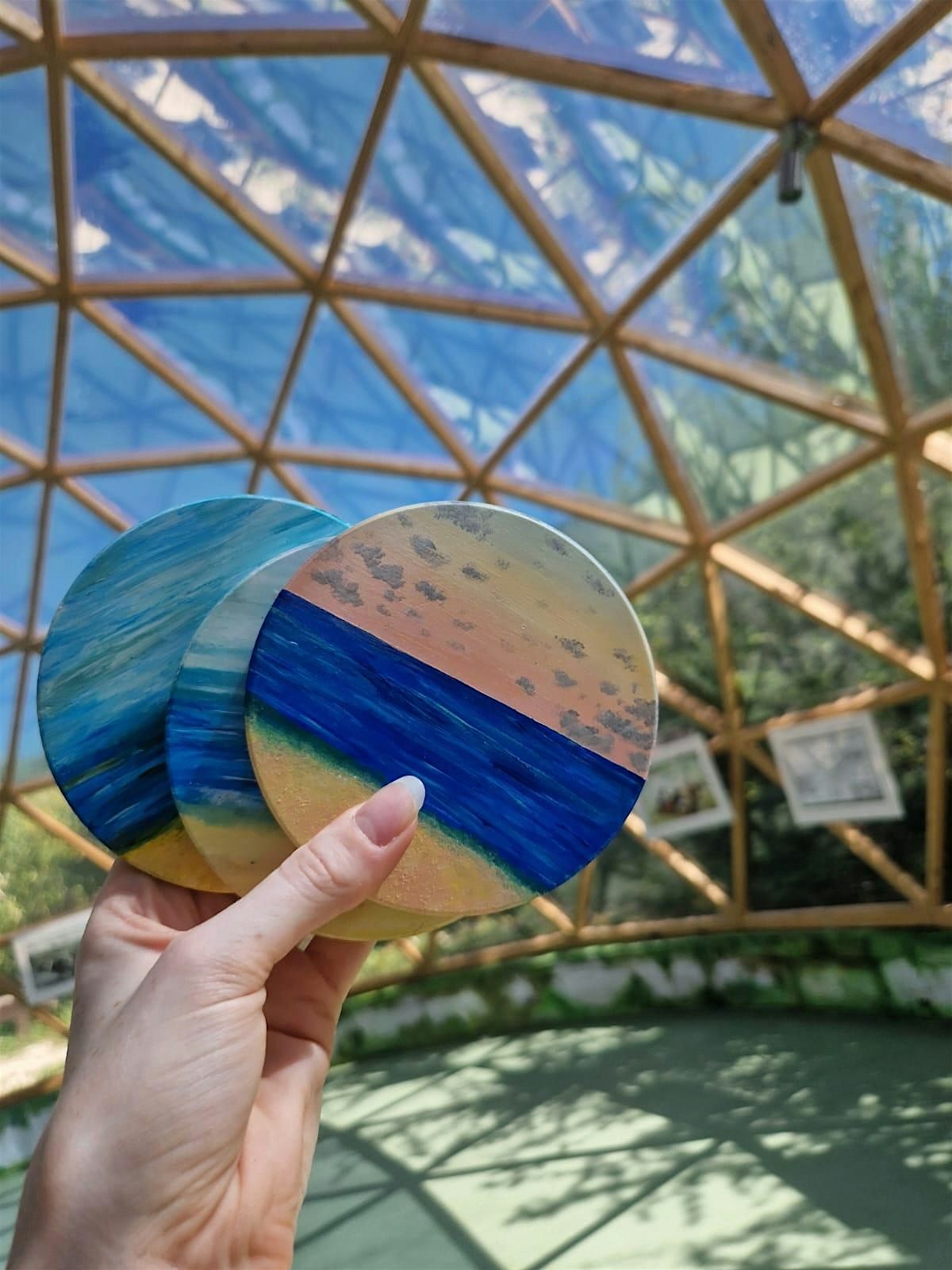 Art & Yoga Workshop - Flow & Create in Whitstable-Ceramic Coaster Painting, 26 October | Event in Whitstable