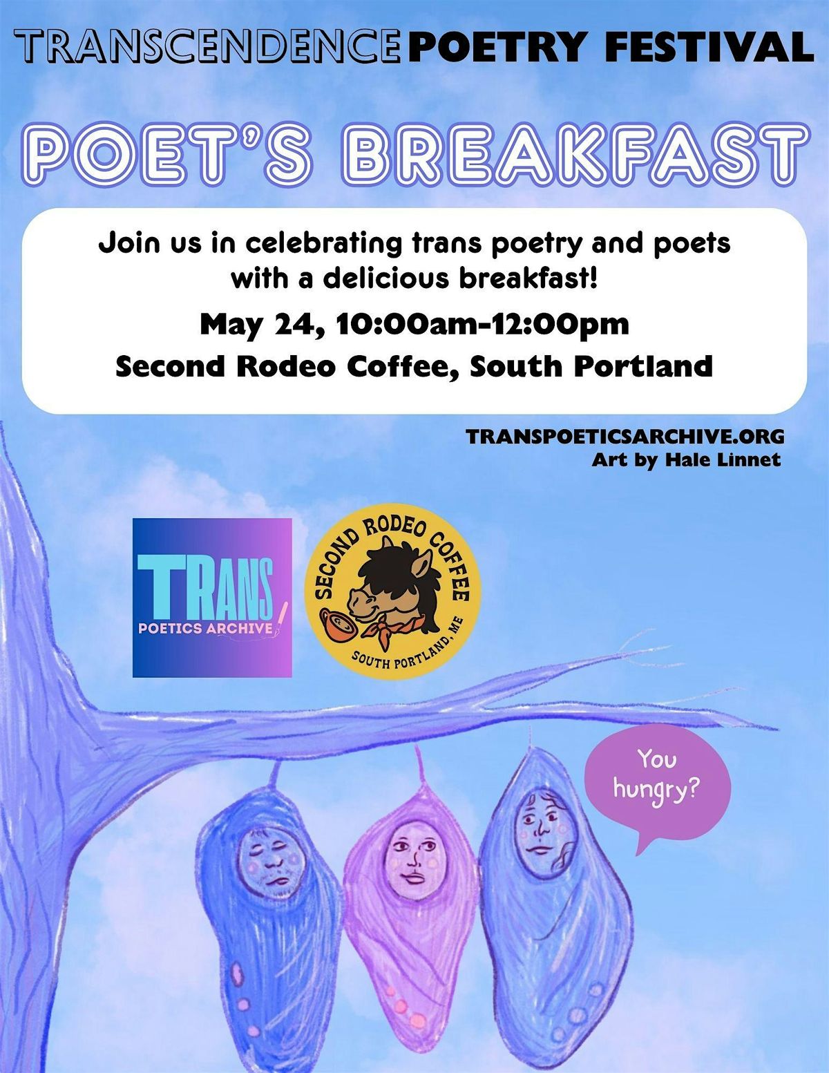 Transcendence Second Rodeo FREE Poet's Brunch, 24 May | Event in South Portland | AllEvents
