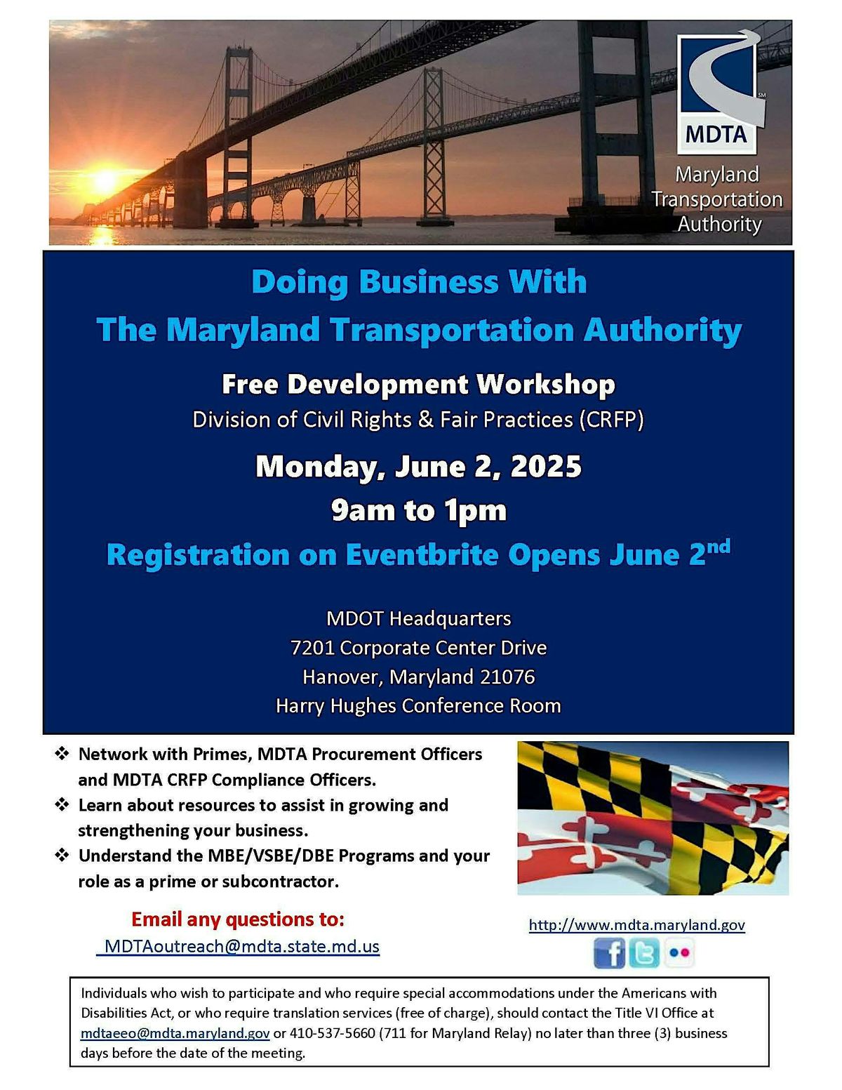 Doing Business With MDTA | Event in Hanover | AllEvents