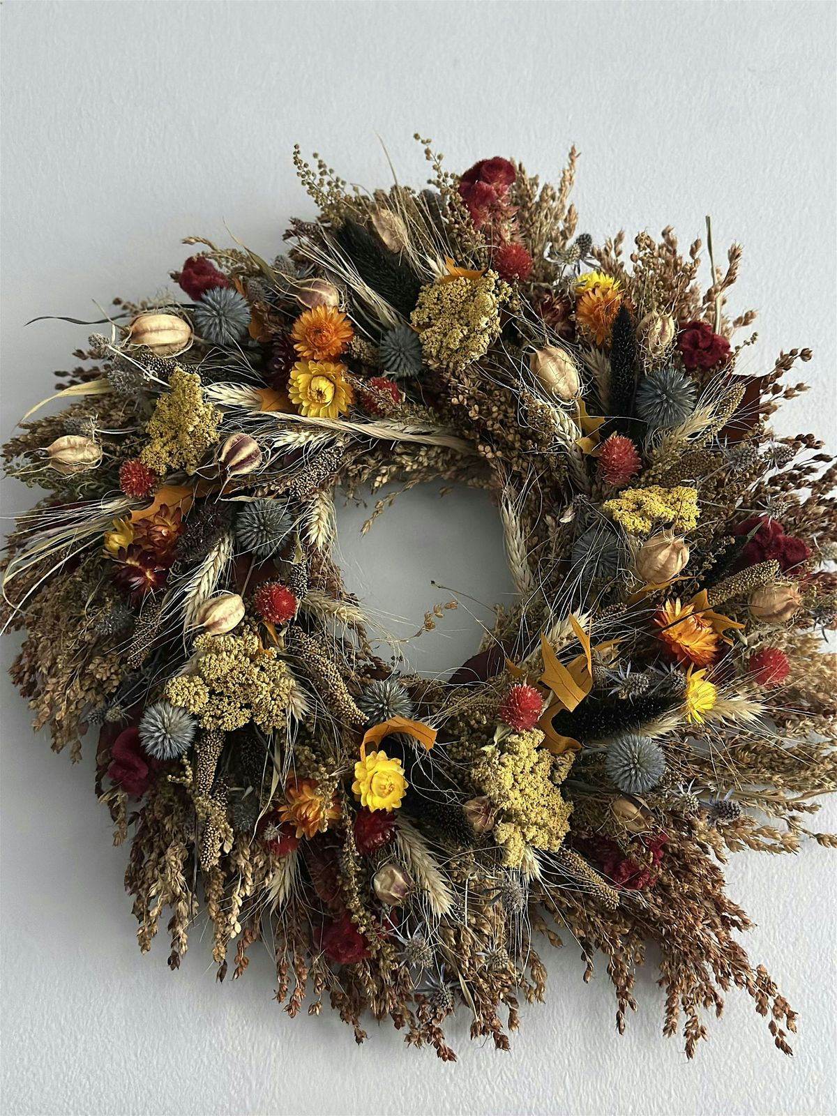 Dried Flower Fall Wreath Workshop, 6 September | Event in Andover | AllEvents