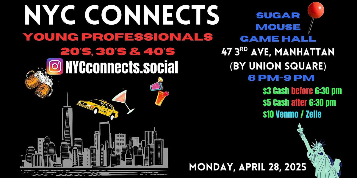 NYC CONNECTS Young Professionals 20's 30's & 40's Happy Hour, 2 June | Event in New York | AllEvents