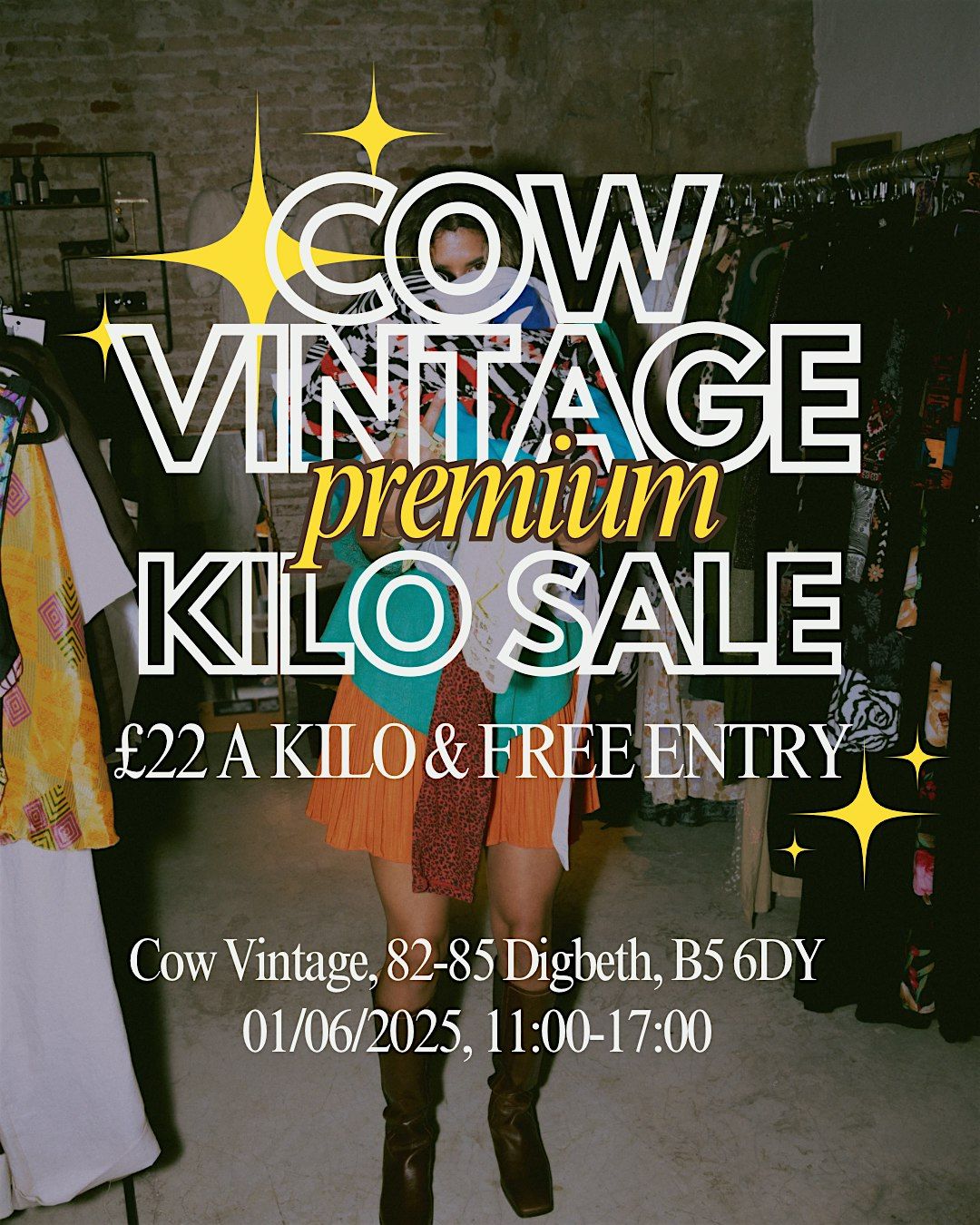 COW Vintage - Premium Kilo Sale, 1 June | Event in Birmingham | AllEvents