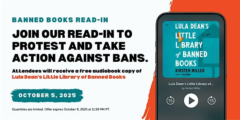 Banned Books Read-In with Libro.fm, 5 October | Event in Ann Arbor | AllEvents