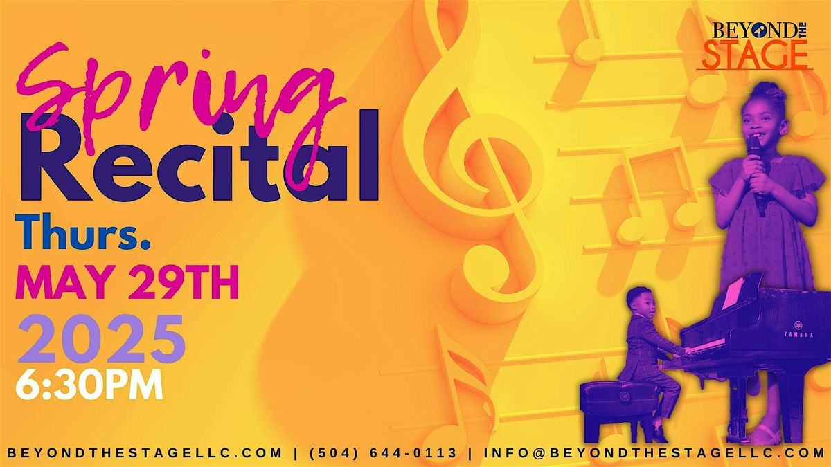 Beyond The Stage Annual Spring Recital, 29 May | Event in New Orleans | AllEvents