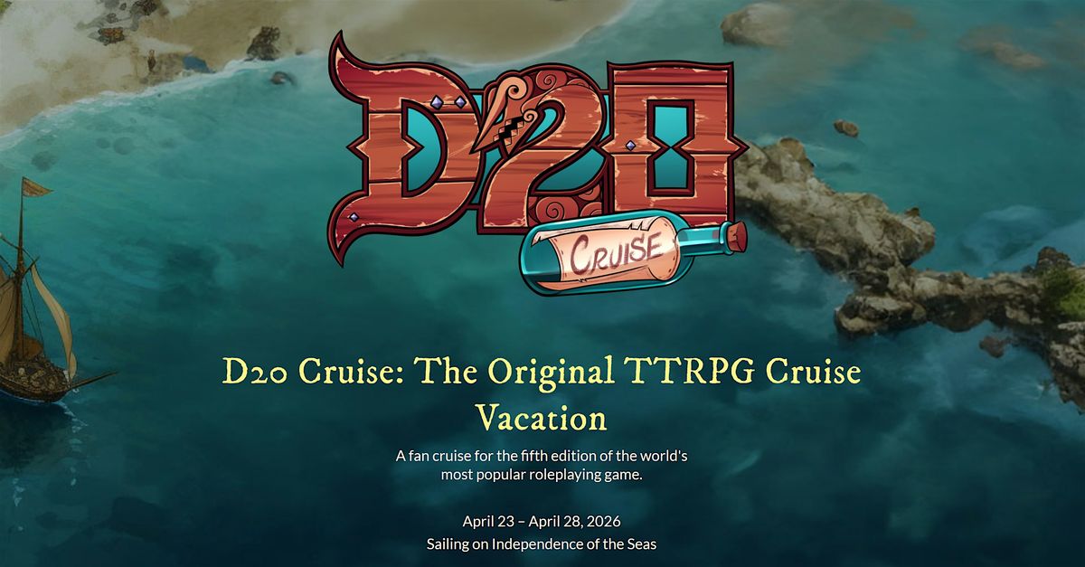 D20 The Tabletop Roleplaying Cruise, 23 April | Event in Bayonne | AllEvents