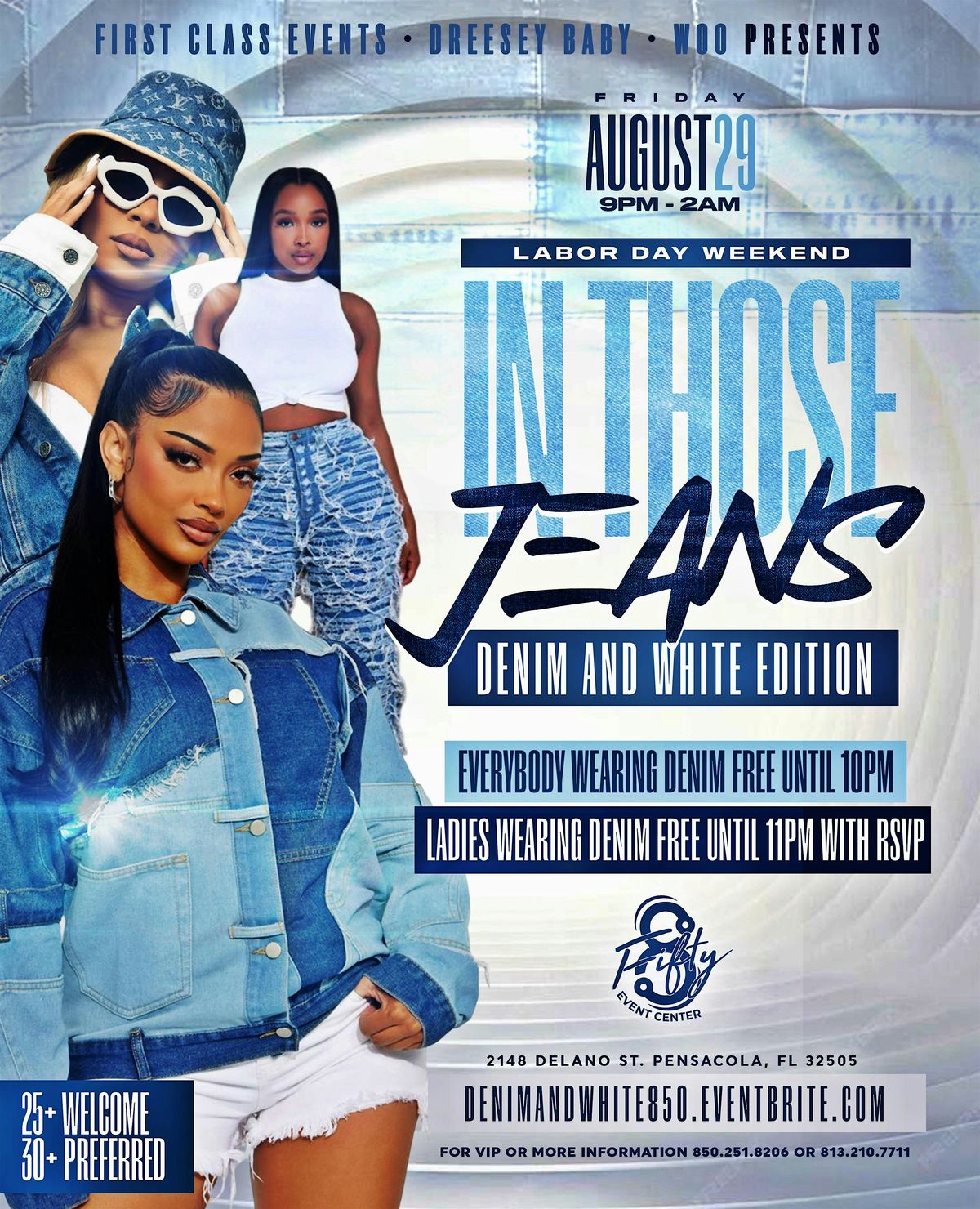 In Those Jeans: Denim & White Edition, 29 August | Event in Pensacola | AllEvents