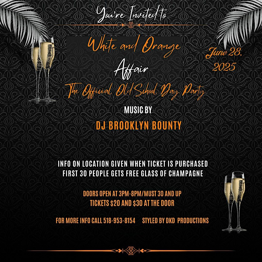 White and Orange Affair, 28 June | Event in Albany | AllEvents