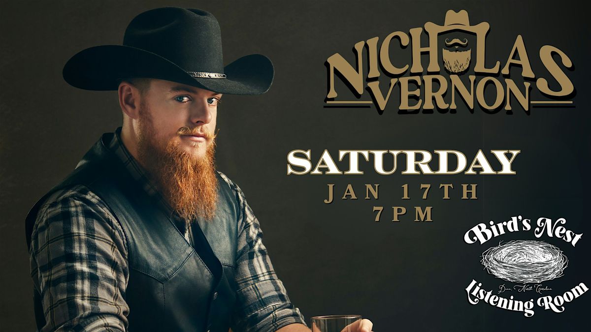 Nicholas Vernon at Bird's Nest Listening Room, 17 January | Event in Dunn | AllEvents