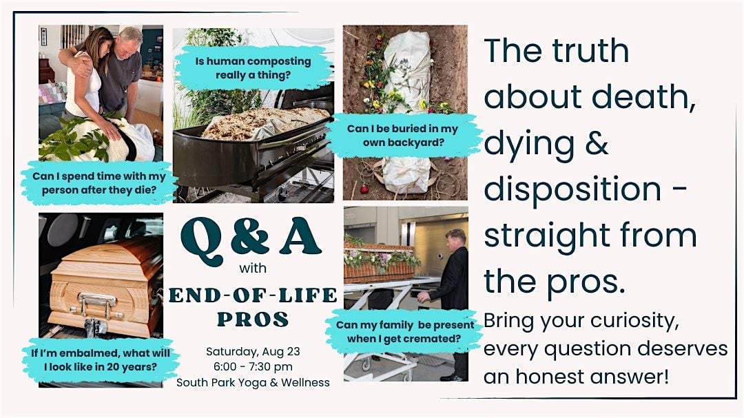 Straight Talk About Death: Open Q&A with End-of-Life Pros, 23 August | Event in San Diego | AllEvents