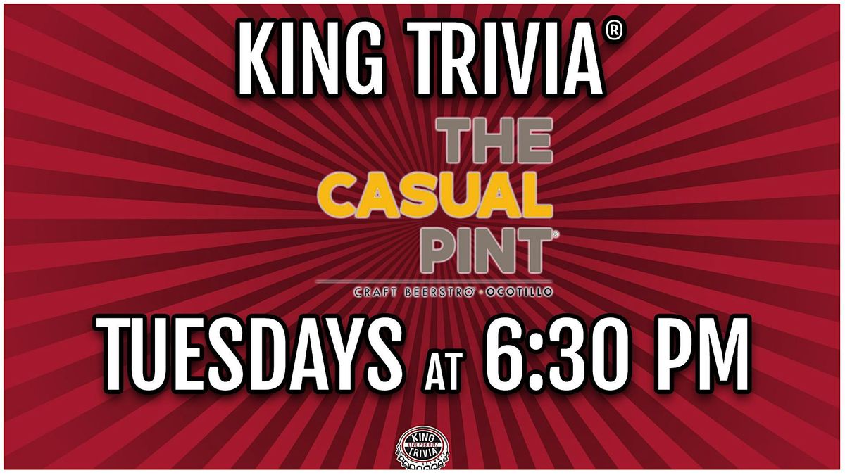 Trivia Night at The Casual Pint Ocotillo | Event in Chandler | AllEvents