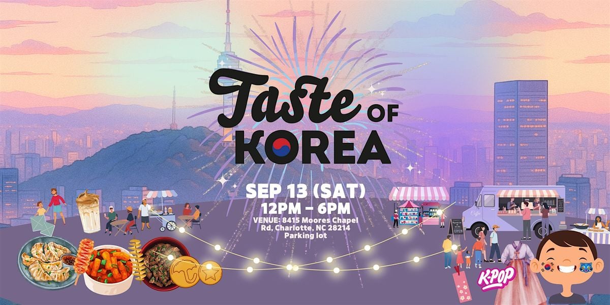 Taste of Korea, 13 September | Event in Charlotte | AllEvents