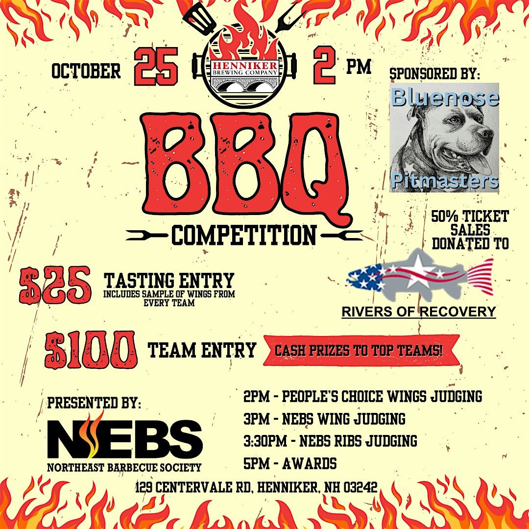 Henniker Brewing BBQ Fest, 25 October | Event in Henniker | AllEvents