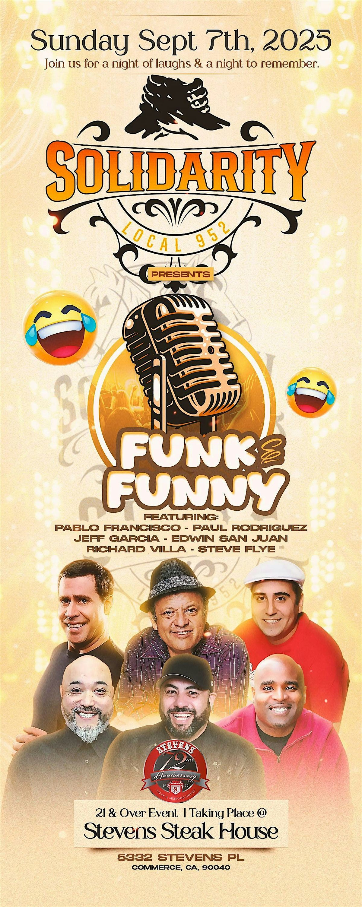 Funk & Funny, 7 September | Event in Commerce | AllEvents