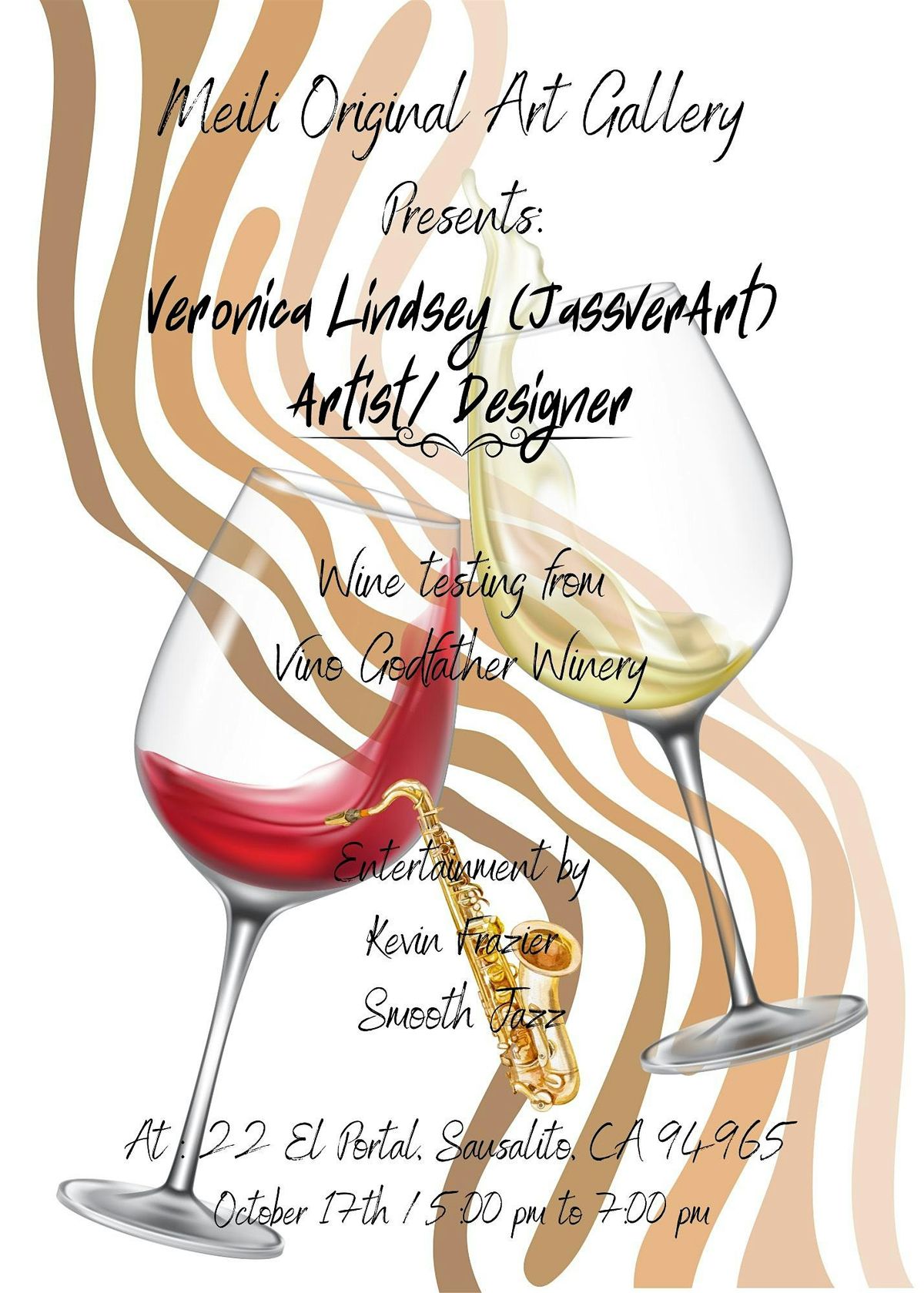 Meili Original Art Gallery Presents: Veronica Lindsey (JassverArt), 17 October | Event in Sausalito | AllEvents