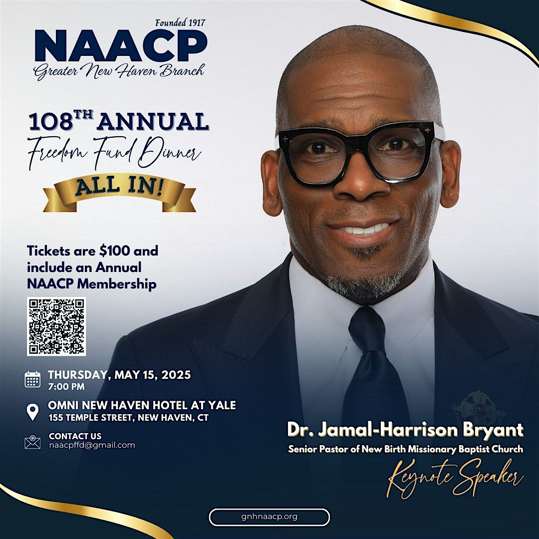 Greater New Haven NAACP Freedom Fund Dinner, 15 May | Event in New Haven | AllEvents