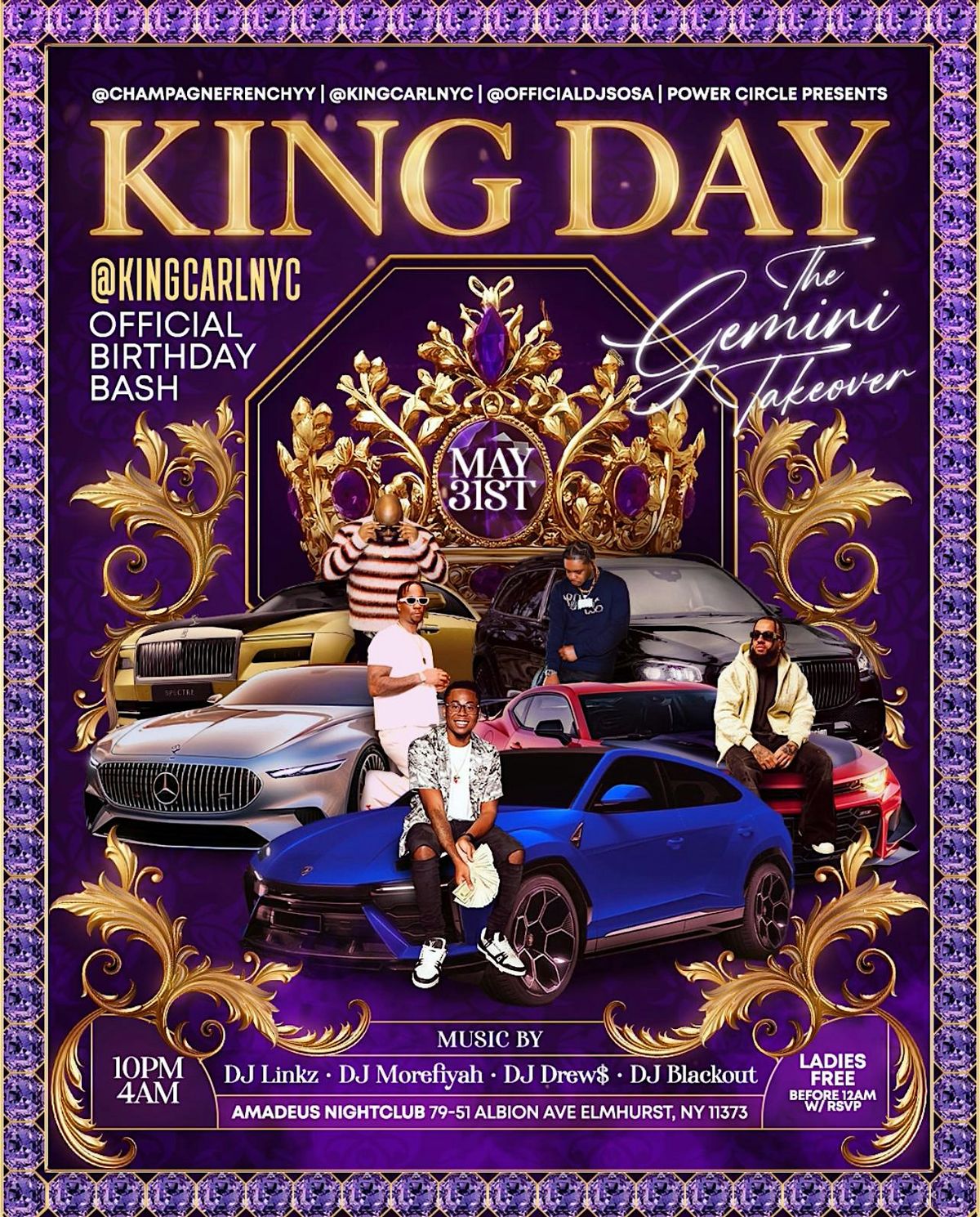 KING DAY: THE GEMINI TAKEOVER, 31 May | Event in Queens | AllEvents