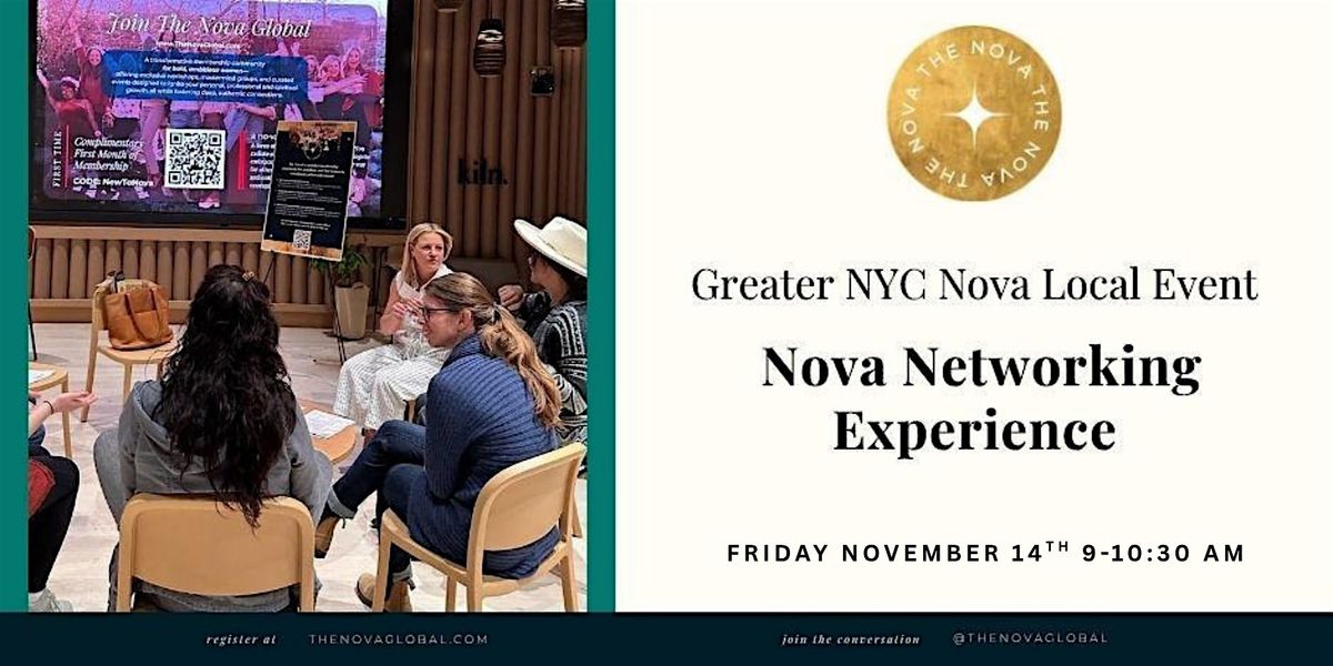 Greater NYC Nova Networking Experience Theme: Breaking the Burnout Cycle, 14 November | Event in Morristown