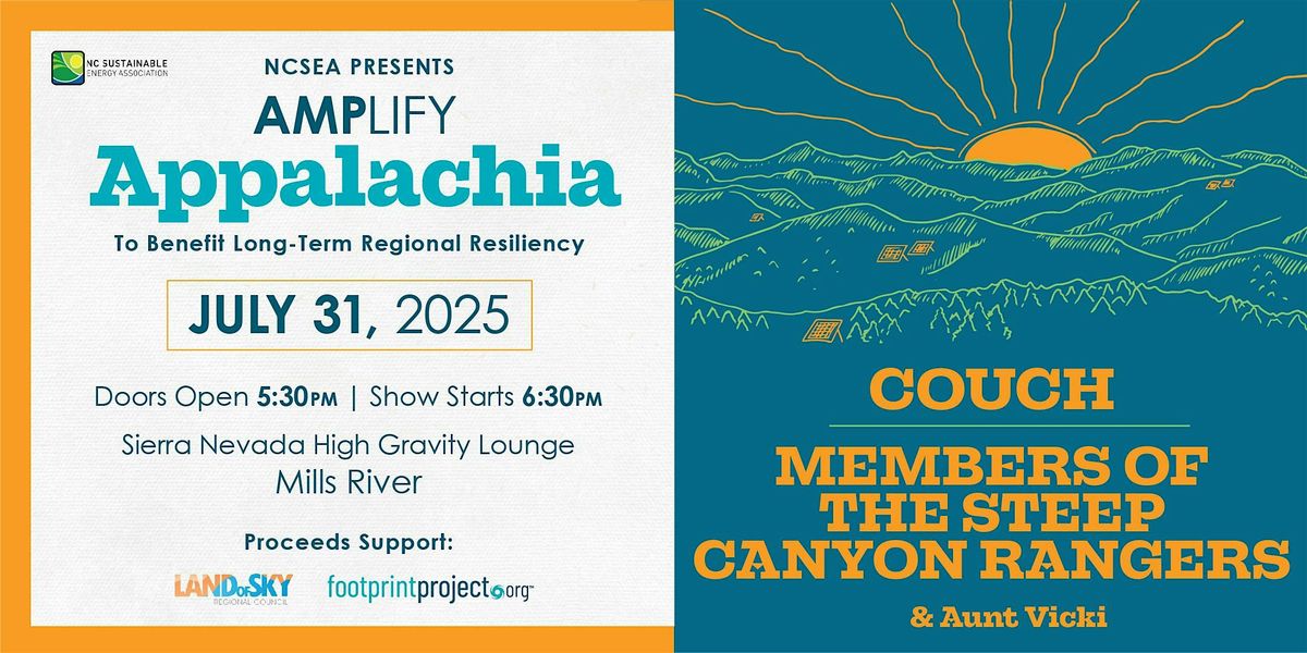 AMPlify  Appalachia:  To Benefit Longterm Regional Resiliency, 31 July | Event in Mills River | AllEvents