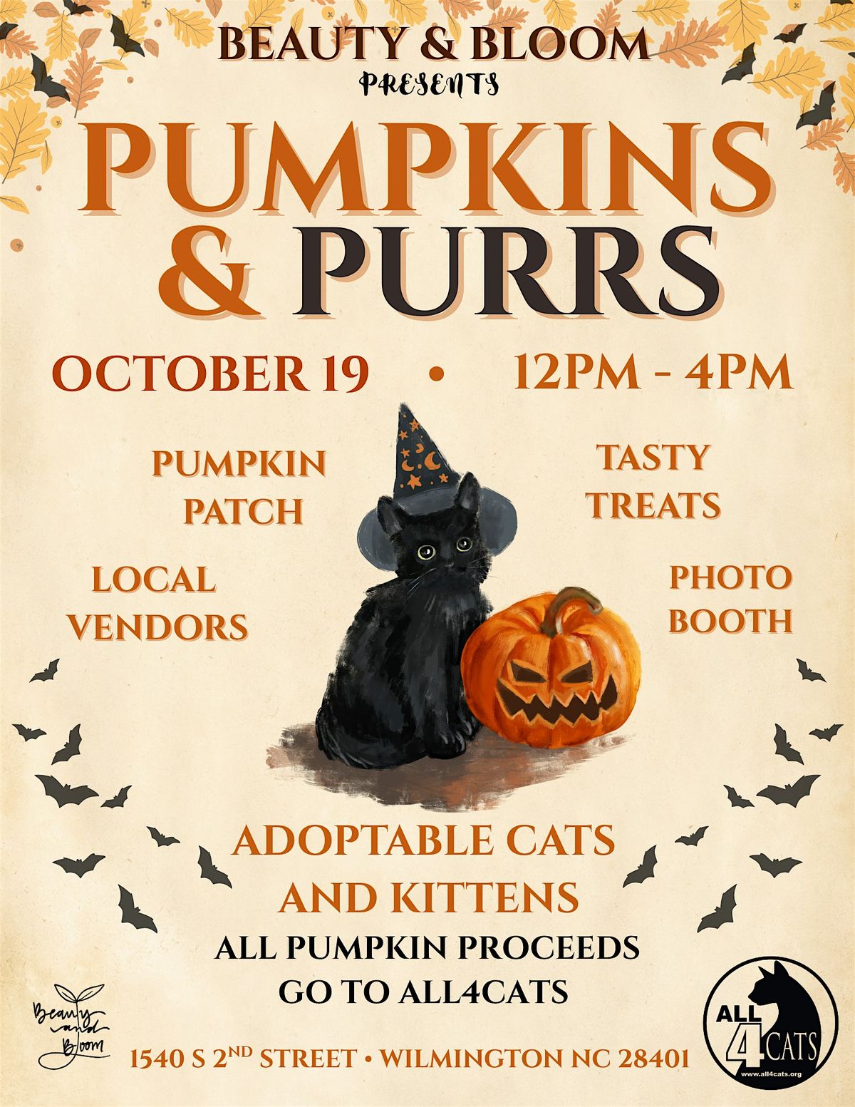 Pumpkins & Purrs, 19 October | Event in Wilmington | AllEvents