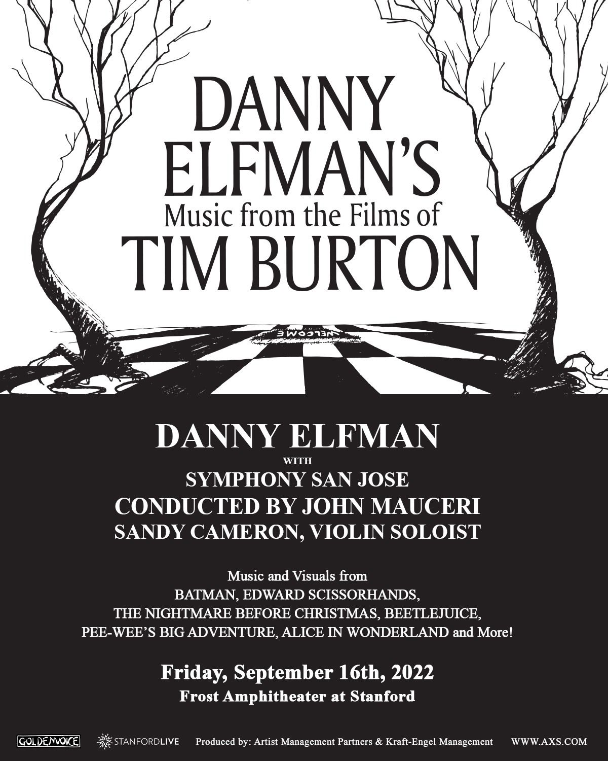 Danny Elfmans Music from the Films of Tim Burton at Segerstrom Center for the Arts - Renee and Henry Segerstrom Concert Hall, 13 February