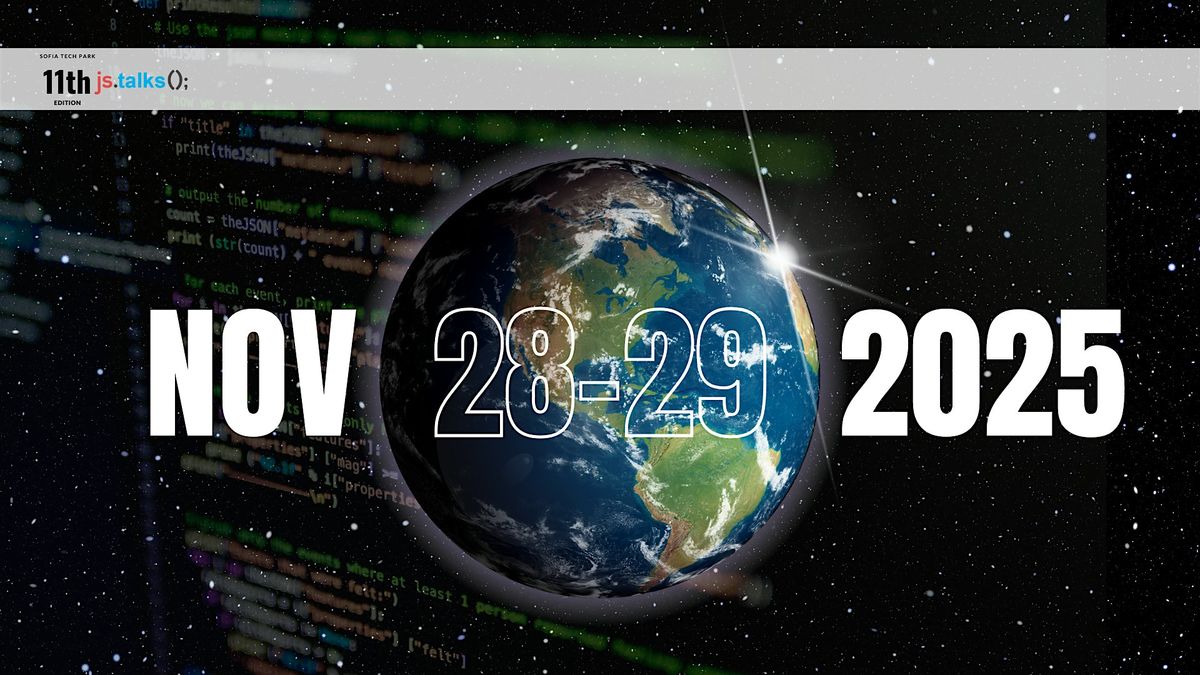 JSTalks 2025, 29 November | Event in Sofia | AllEvents