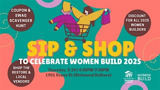 Richmond Habitat Sip & Shop, 18 September | Event in Richmond | AllEvents
