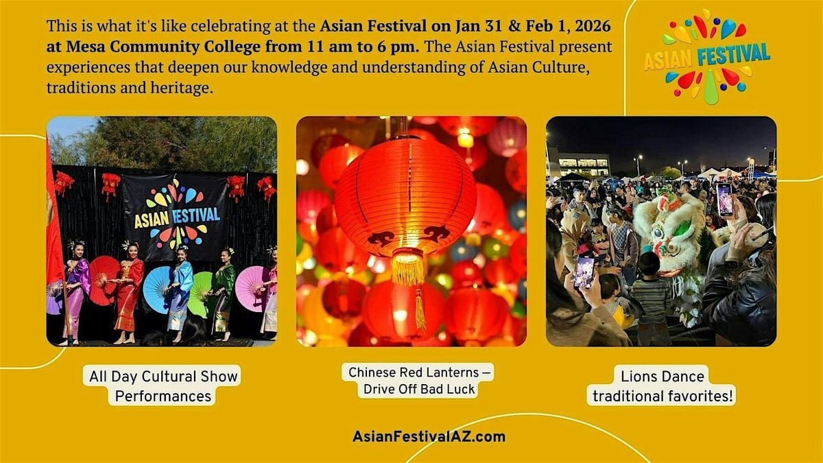 Asian Festival 2026, 31 January | Event in Mesa | AllEvents