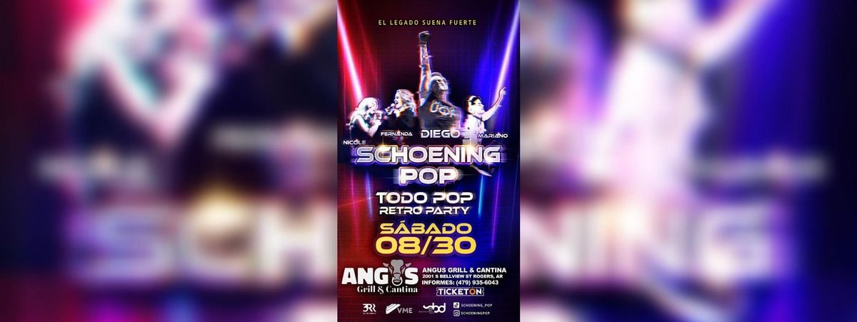 SCHOENING POP EN ROGERS, 30 August | Event in Rogers | AllEvents