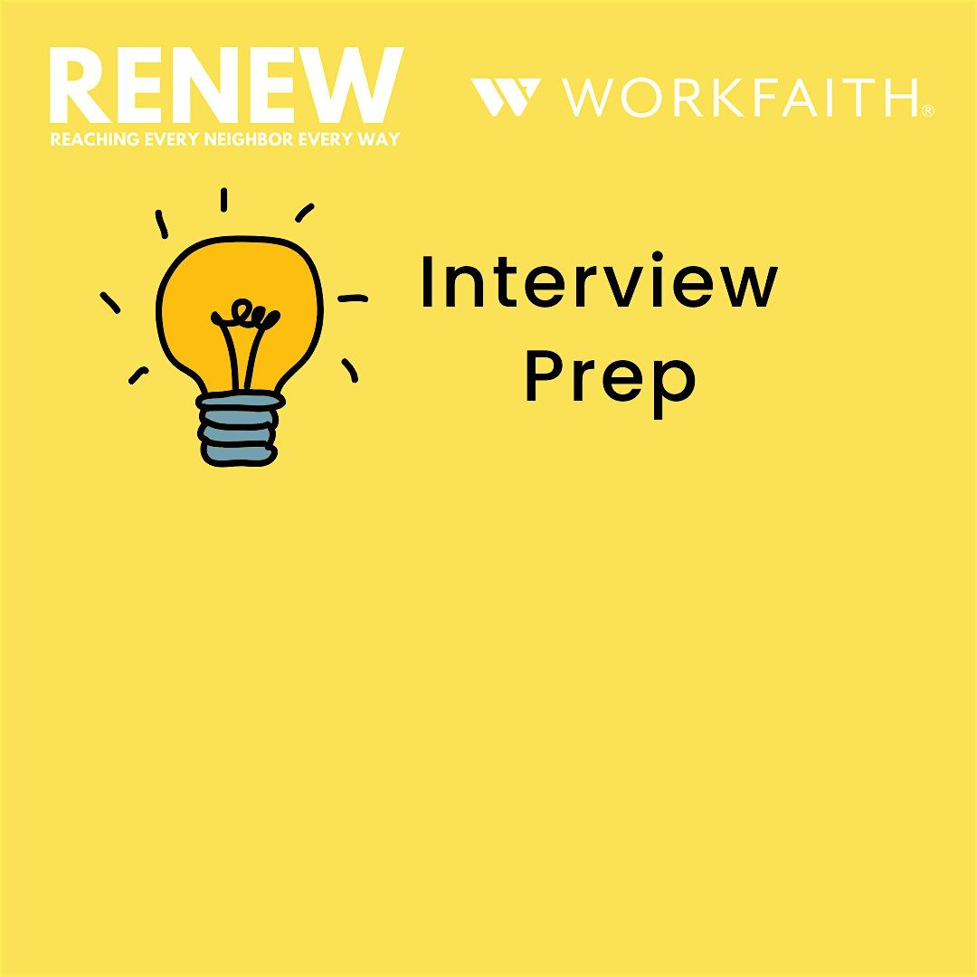 RENEW + WorkFaith: Interview Prep, 24 November | Event in Greer | AllEvents