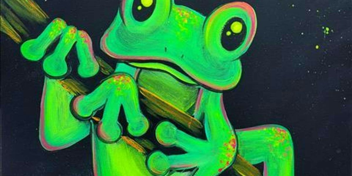 Jungle Frog Glow Fun - Paint and Sip by Classpop!™, 1 July | Event in Pearland | AllEvents