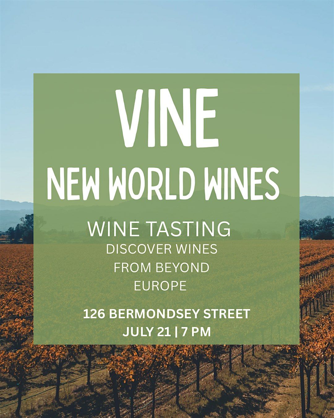 Vine New World Wine Tasting | Event in London | AllEvents
