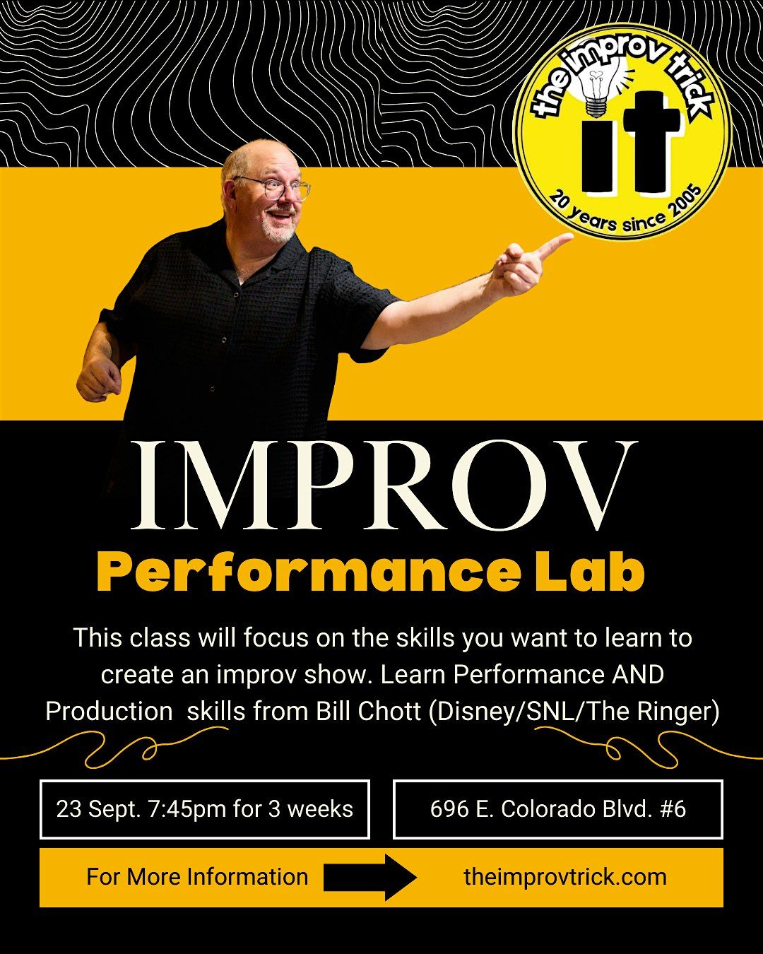 Improv Performance Lab, 23 September | Event in Pasadena | AllEvents