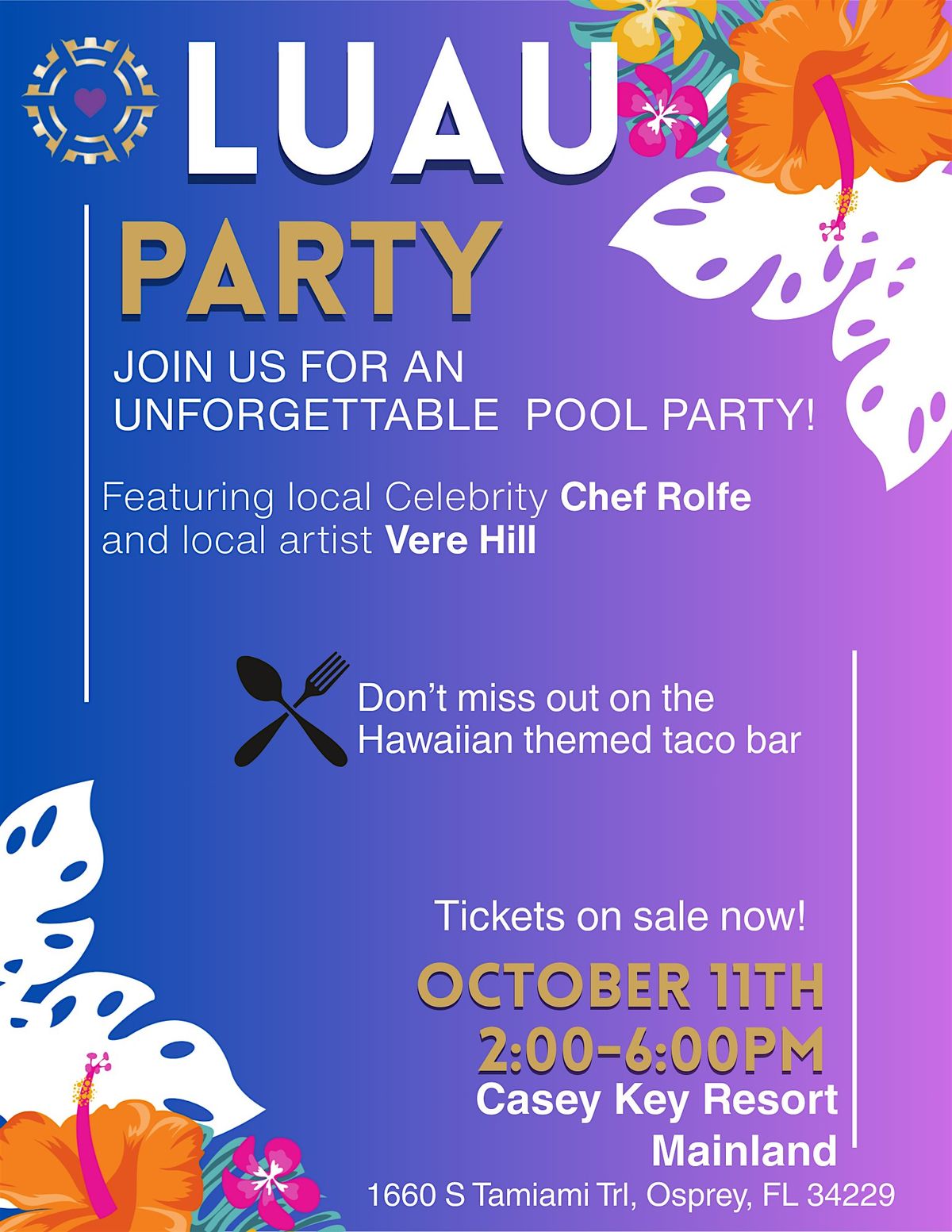 Singles Luau Pool Party 40+, 11 October | Event in Osprey | AllEvents