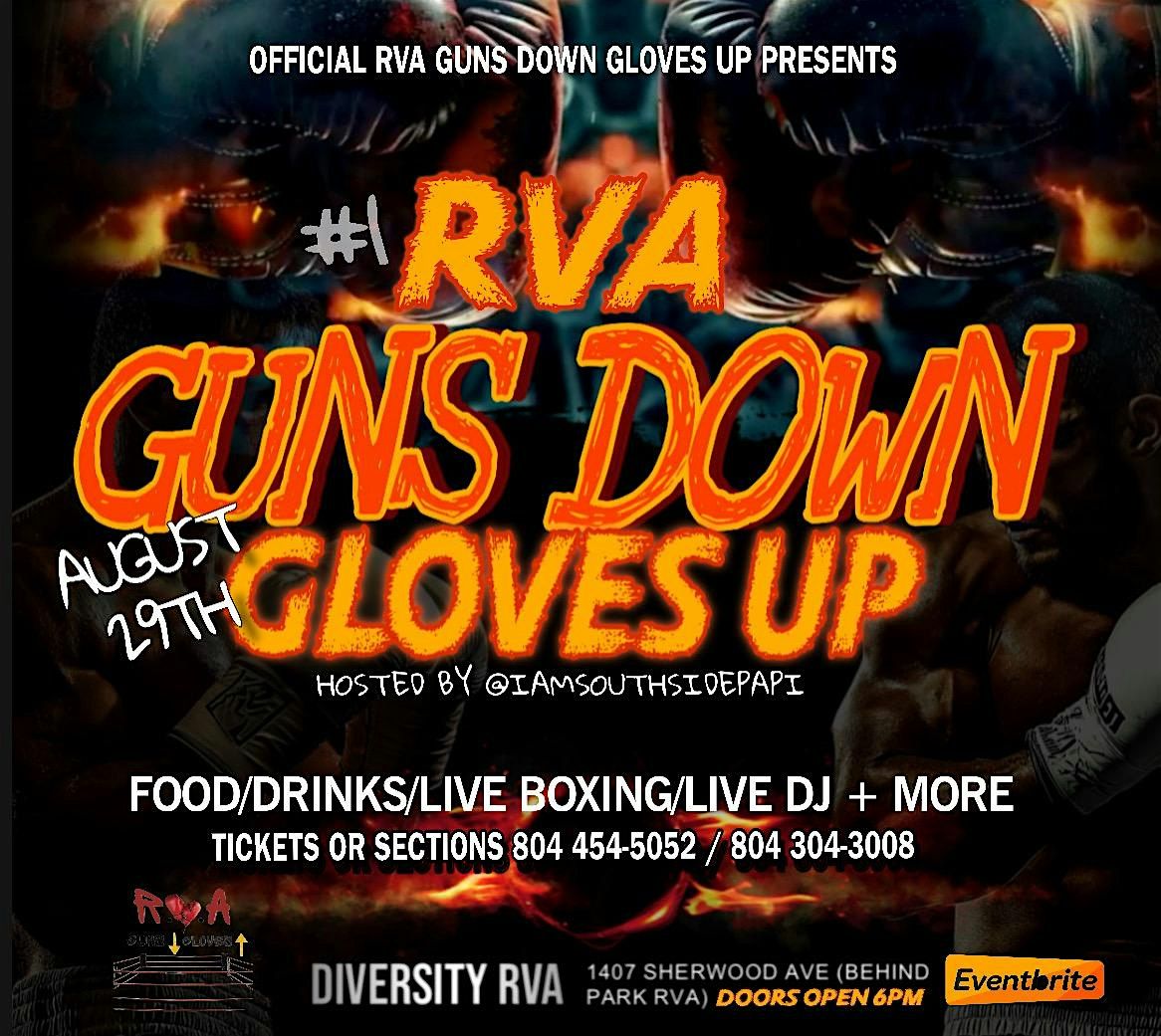 RVA Guns Down Gloves Up, 29 August | Event in Richmond | AllEvents