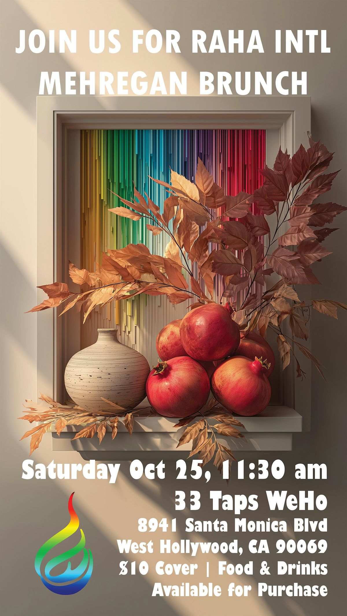 Raha's Iranian LGBTQ Mehregan Brunch, 25 October | Event in West Hollywood | AllEvents