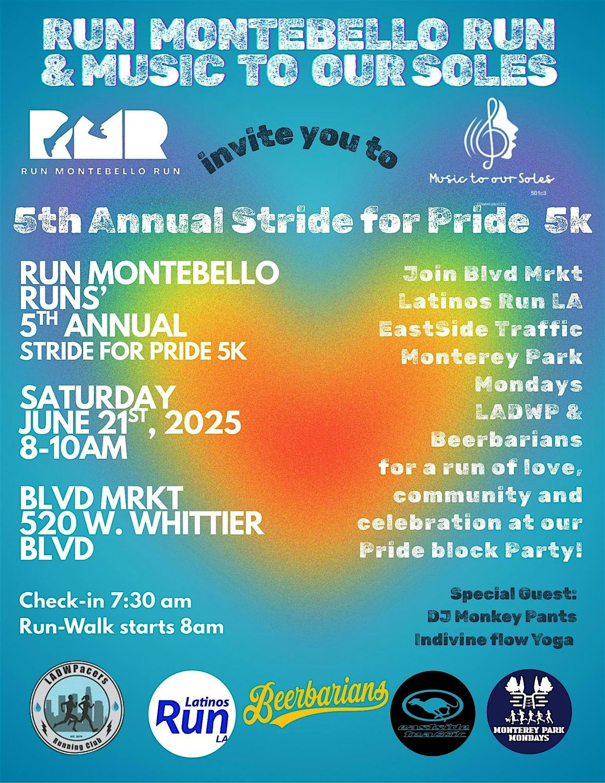 Stride for Pride 5k Run-Walk, 5th Annual, 21 June | Event in Montebello | AllEvents