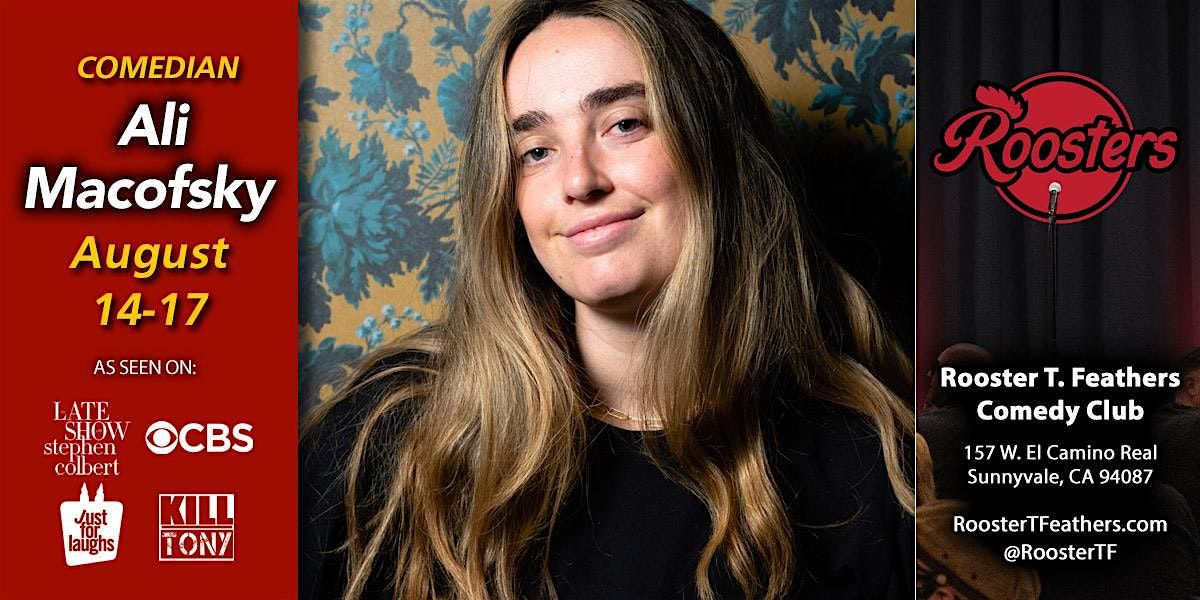 Comedian Ali Macofsky, 14 August | Event in Sunnyvale | AllEvents