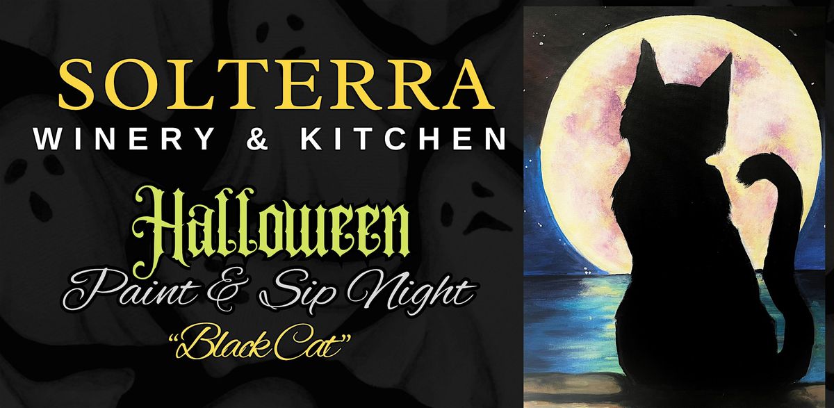 Black Cat Halloween Paint and Sip, 19 October | Event in Encinitas | AllEvents