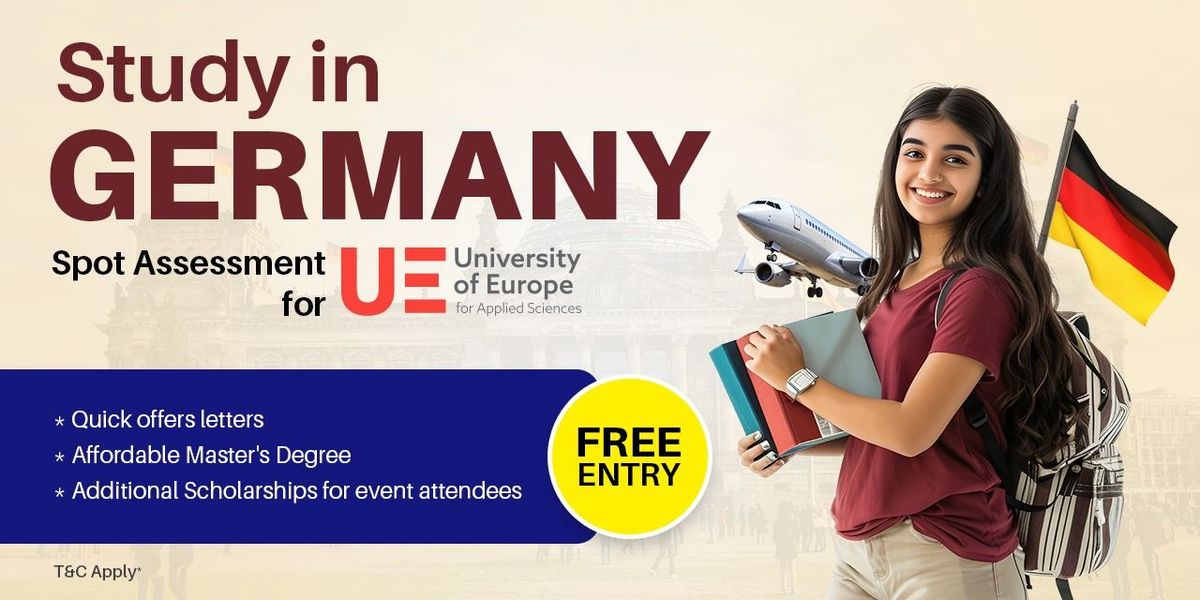 Study in Germany - UE Uni Spot Assessment Event, 19 July | Event in Hyderabad | AllEvents