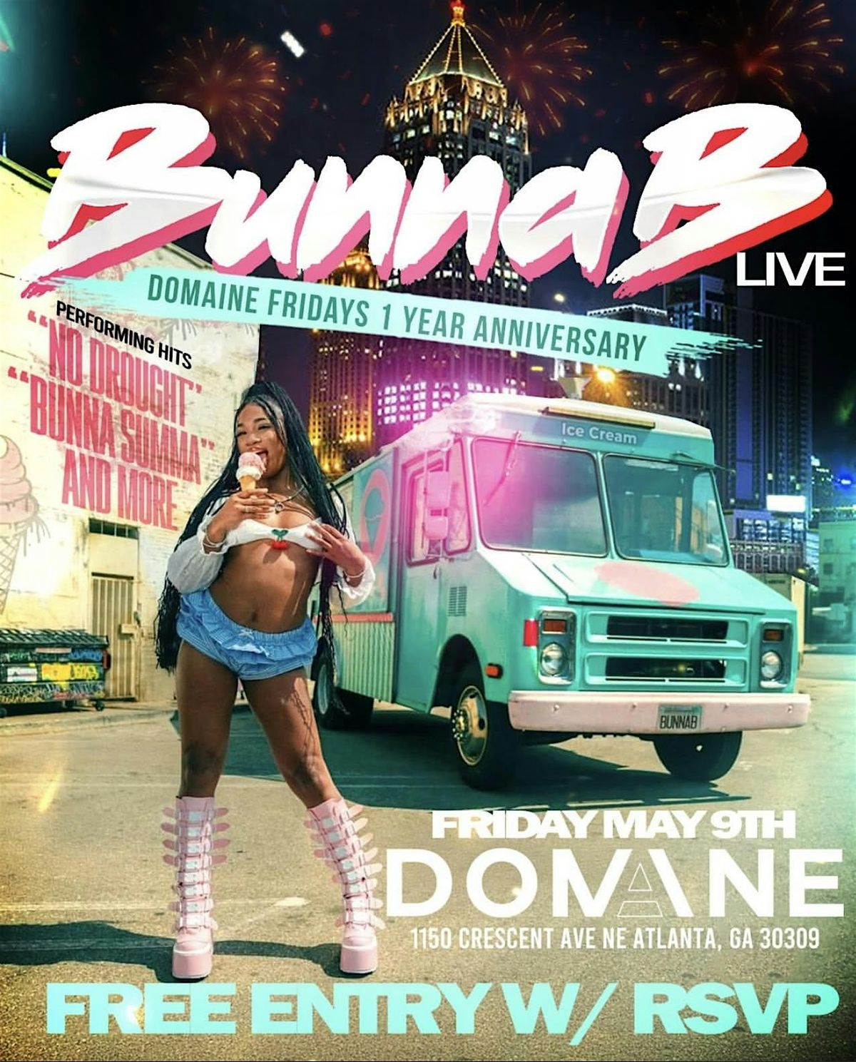 DOMAINE FRIDAY 1 YEAR ANNIVERSARY FRIDAY MAY 9TH BUNNA B LIVE, 14 June | Event in Atlanta | AllEvents