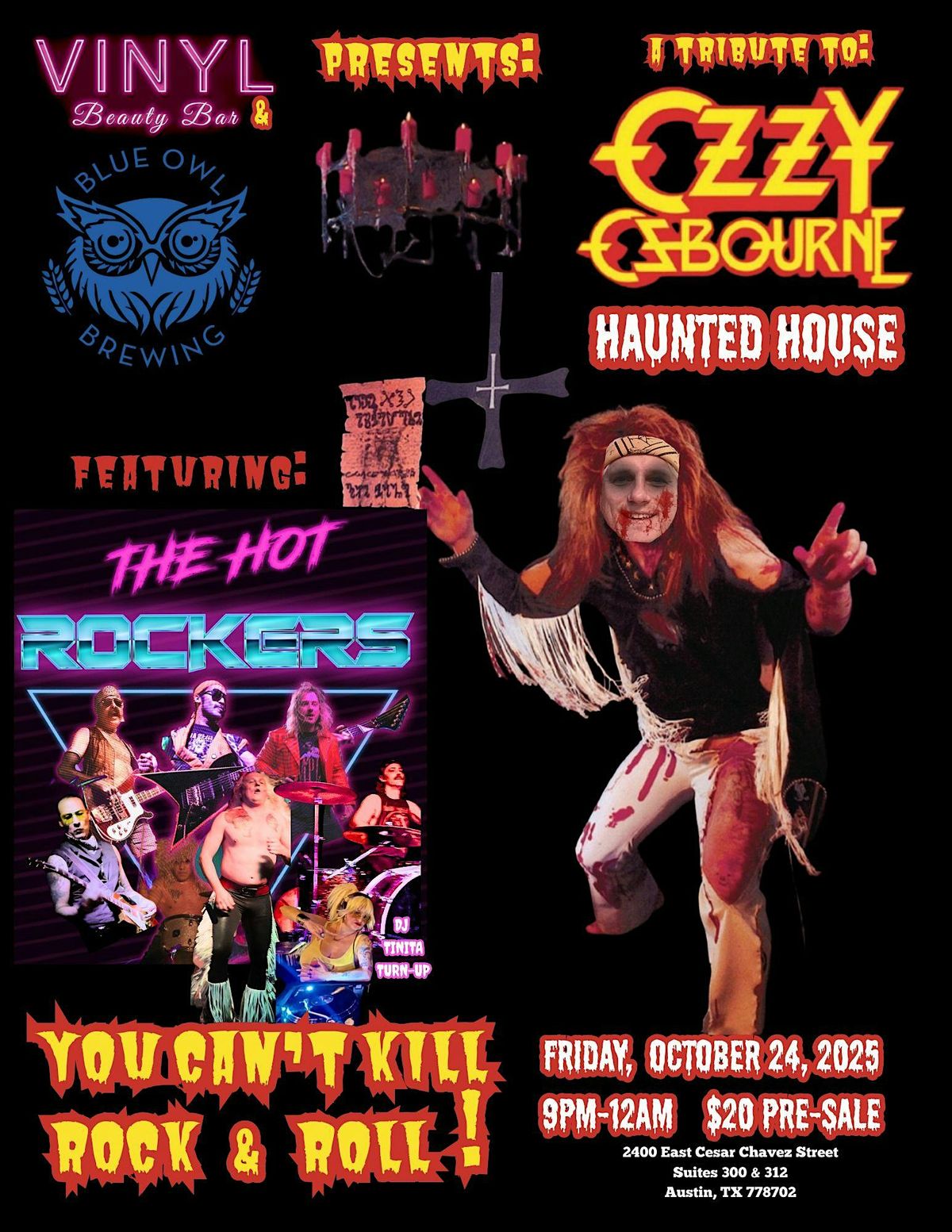 Rock & Roll Never Dies Ozzy Haunted House, 24 October | Event in Austin | AllEvents