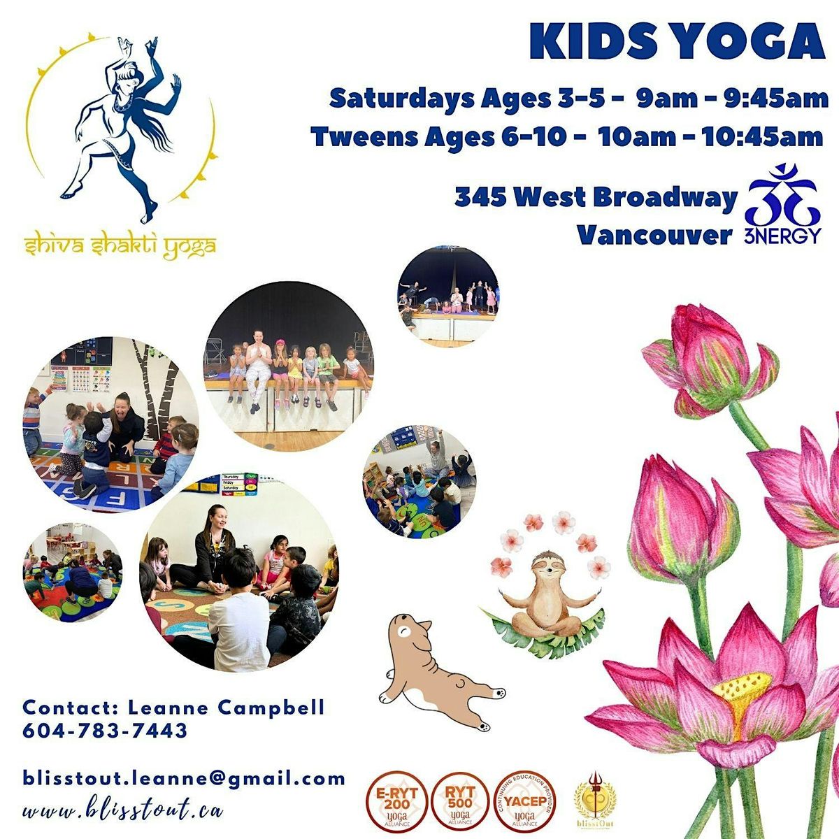 Kids Yoga Ages 3-5 6-10 | Event in Vancouver | AllEvents