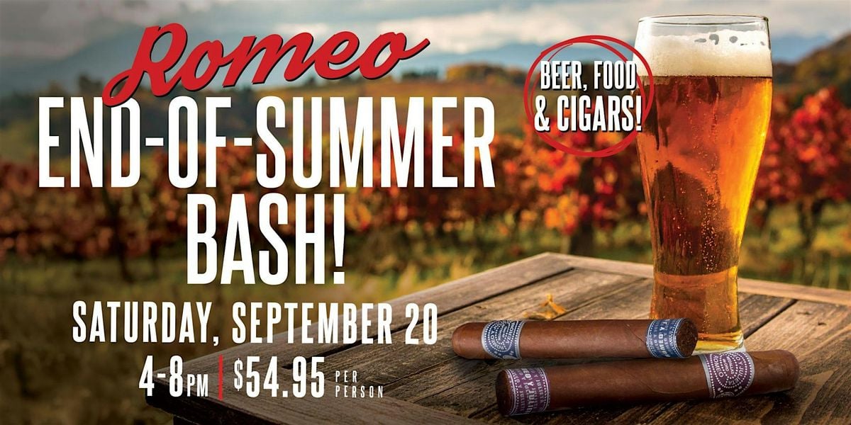 Romeo End-of-Summer Bash!, 20 September | Event in Easton | AllEvents